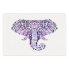 Vivid Elephant and Beads Pet Mat