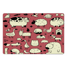 Nursery Childish Animals Pet Mat