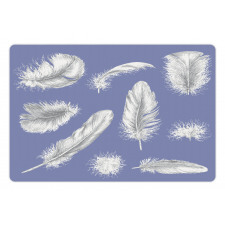 Fluffy Greyscale Elements Pet Mat