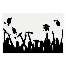 Graduates Silhouettes Pet Mat