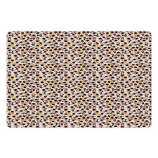 Happy Boy Girl Students Pet Mat