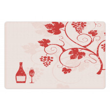 Winery and Fruits on Tree Pet Mat