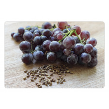 Fruits and Seeds on a Table Pet Mat