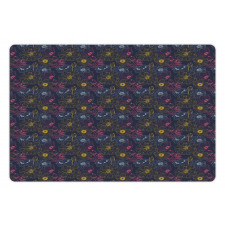 Abstract Outline Fruit Bunch Pet Mat