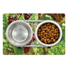 Bunch of Wine Fruits Foliage Pet Mat