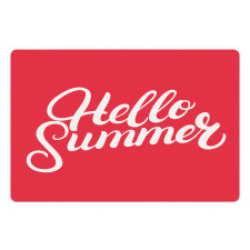 Summer Hand Written Words Pet Mat