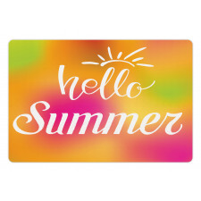 Abstract Colorful Summer Pet Mat