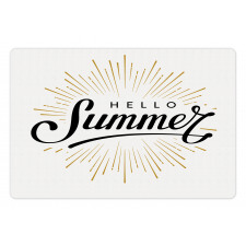 Simple Summer Hand Lettering Pet Mat