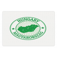 Europe Country Name and Map Pet Mat