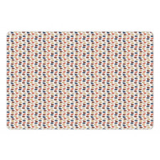 Pastel Colorful Fruits Pattern Pet Mat