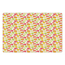 Abstract Ornamental Fruits Pet Mat