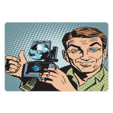 Comic Strip Photographer Pet Mat