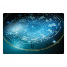 Horoscope Wheel Astrology Pet Mat