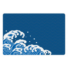 Sea Oriental Waves Pet Mat