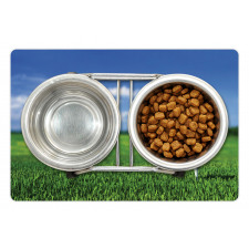 Golf Ball on Tee on the Grass Pet Mat