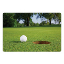 Golf Ball Close to the Hole Pet Mat