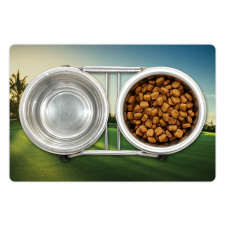 Countryside Sunset on Field Pet Mat