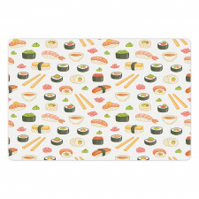 Japanese Cuisine Cartoon Art Pet Mat