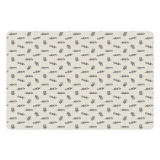 Dancers Pattern Caribbean Pet Mat