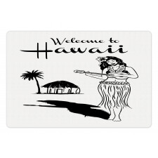 Welcome to Hawaii Words Pet Mat