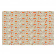 Shells Spirals Summer Flowers Pet Mat