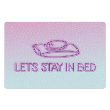 Lets Stay in Bed Dot Ombre Pet Mat