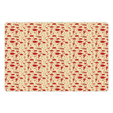 Undersea Animals Pattern Pet Mat