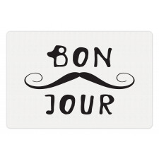 Manly Mustache and Bonjour Pet Mat