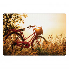 Bike in Sepia Tones Rural Pet Mat