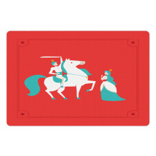 Princess Prince on Horse Pet Mat