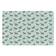 Animal and Tiny Hearts Pet Mat