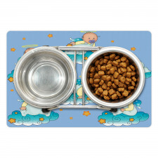 Babies on Clouds in Cartoon Pet Mat