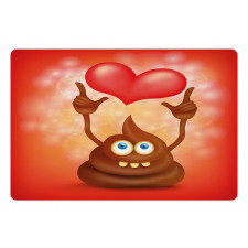 Whimsical Turd Love Pet Mat