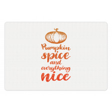 Romantic Fall Writing Pet Mat