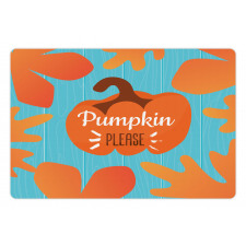 Pumpkin Please Words Pet Mat