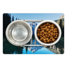 Mountain Reflection on Lake Pet Mat