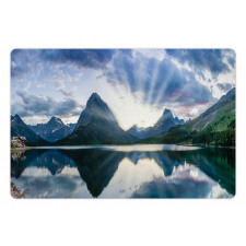 Swiftcurrent Lake Panorama Pet Mat