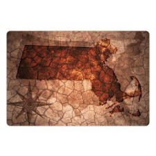 State Map USA Theme Pet Mat