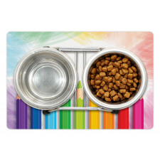 Realistic Colorful Pencils Pet Mat