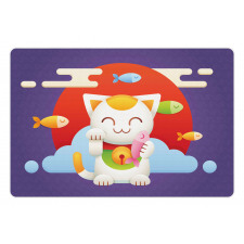 Maneki Neko Coins Fish Pet Mat