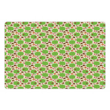 Hedgehogs and Trees Pet Mat