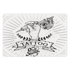 Tattoo Artist's Hand Pet Mat