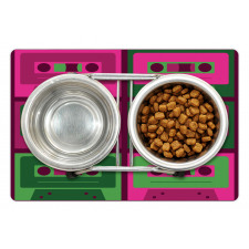 Cool Vintage Cassettes Pet Mat