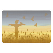 Wheat Field Landscape Pet Mat