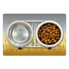 Wheat Field Landscape Pet Mat