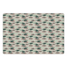 Vintage Flower Butterfly Pet Mat