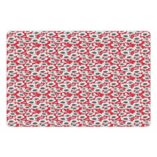 Spring Poppy Flowers Art Pet Mat