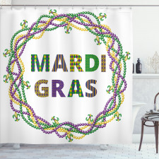 Rengarenk Duş Perdesi Mardi Gras Boncuğu