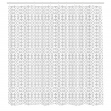 Geometrik Duş Perdesi Sade Minimal Basit Yuvarlak Şekiller 