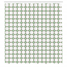 Geometrik Duş Perdesi Pürüzlü Çemberlerden Oluşan İlüstrasyon